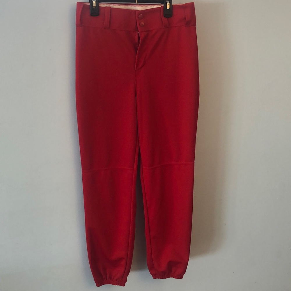 Men’s baseball pants size medium red